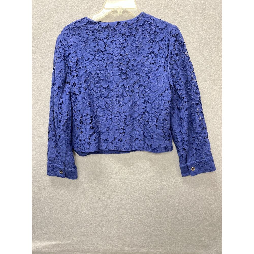 Chicos Purple Lace Crop Jacket Women's Size1 - Picture 7 of 13